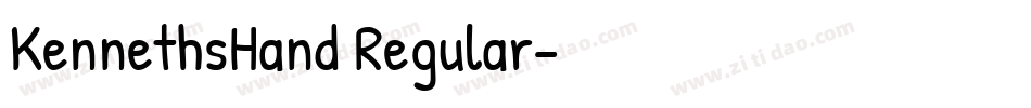 KennethsHand Regular字体转换